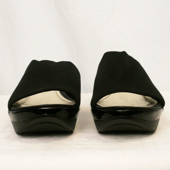 Slide-On Wedges with Patent Highlights - Picture 4 of 5